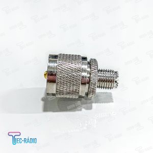 Mini UHF Fêmea para UHF Macho Conector, Motorola Antena, Adaptador RF, Ligue Rádio UHF, PL259, SO239